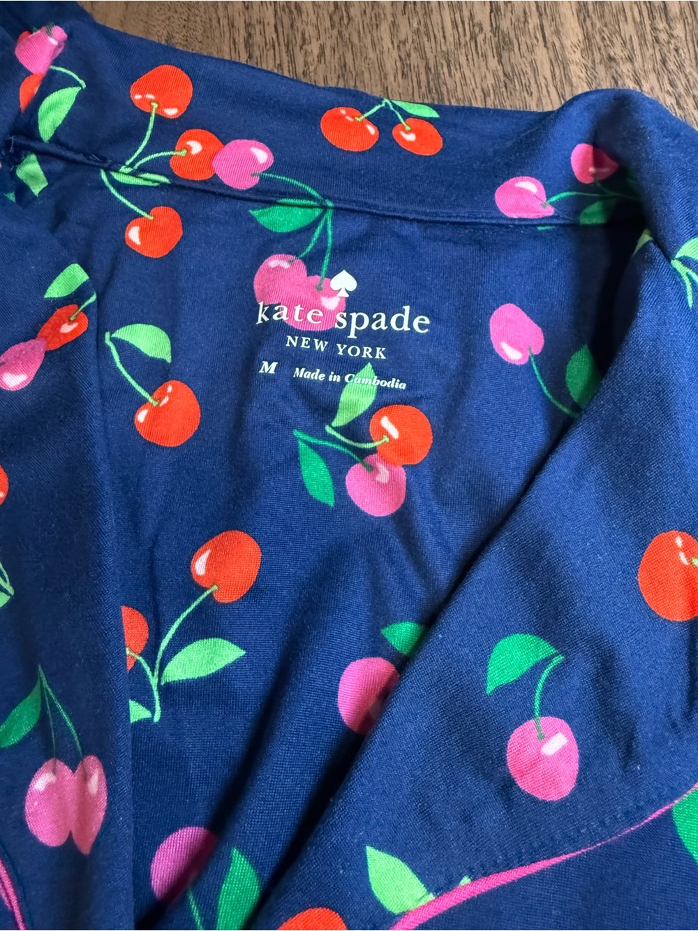 Kate Spade Cherry Print Pajama Set - Picture 3 of 5